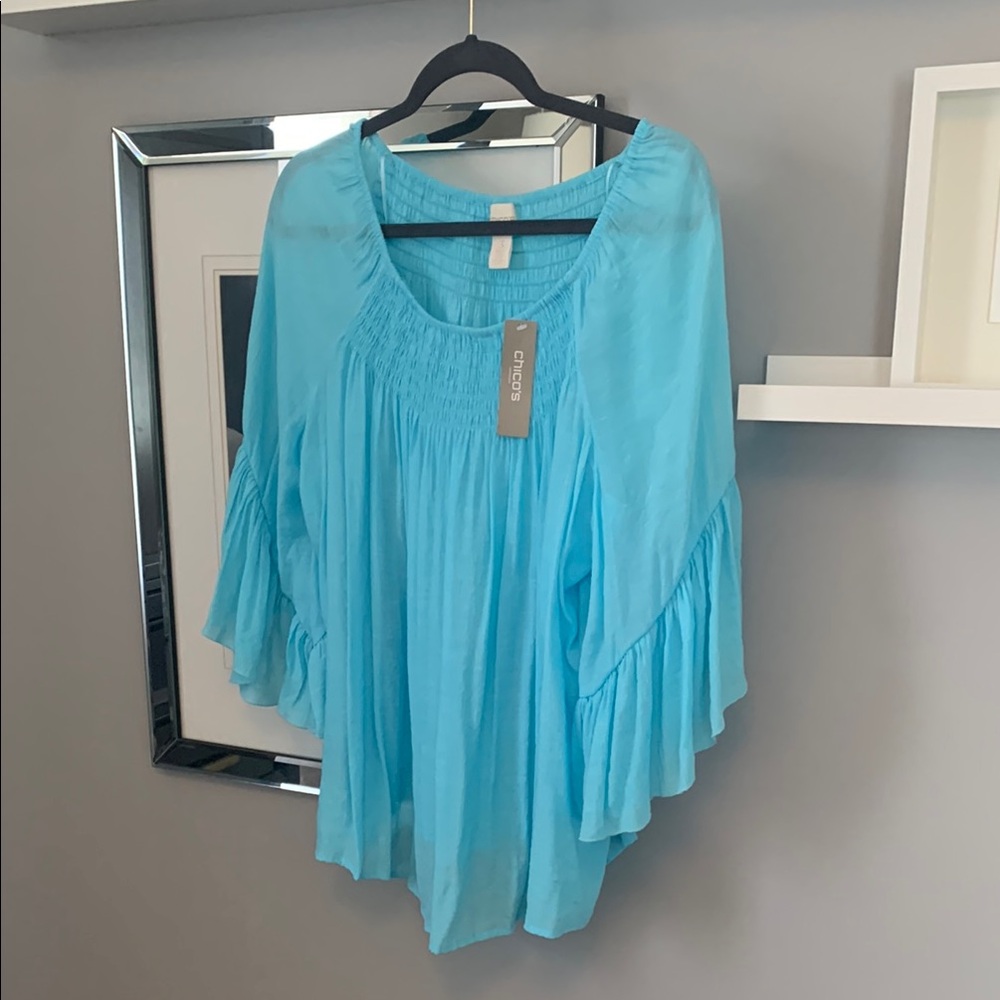 Chico’s Teal Blue Blouse